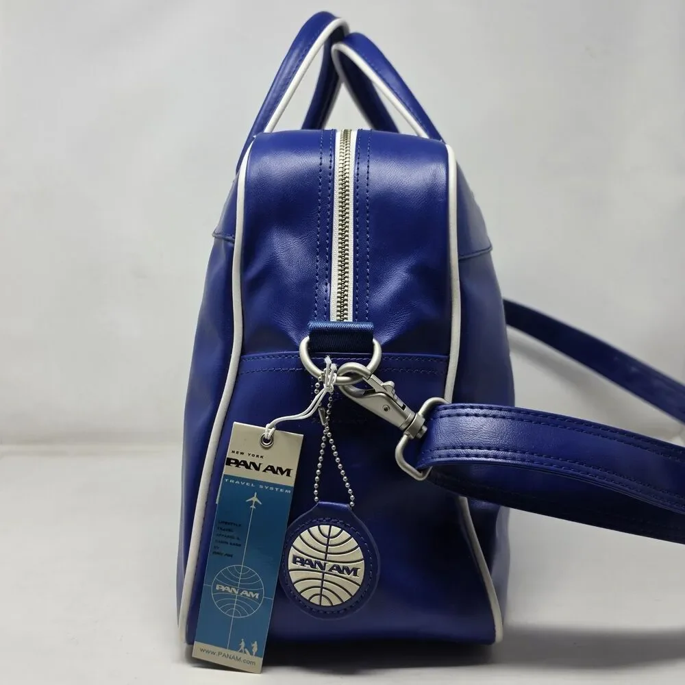 PAN AM Airlines Orion Blue Weekender Shoulder Bag Carry-On Duffel Travel NWOT